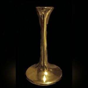Elegant Vintage Brass Vase - Heavy!